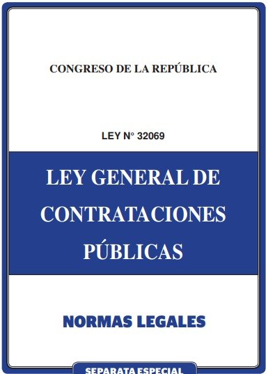 Portada: Ley general de contrataciones públicas